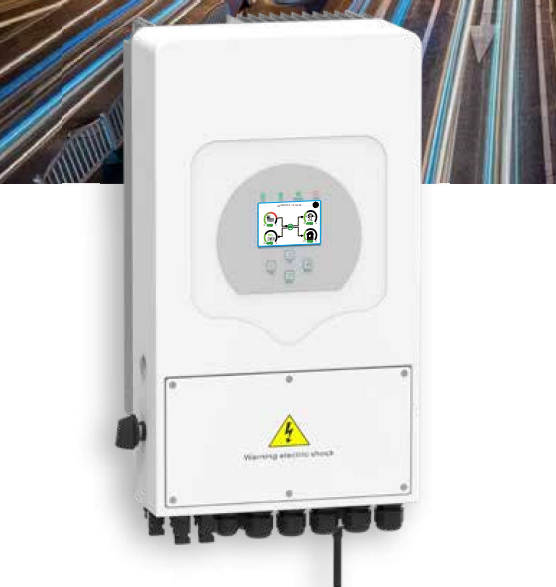 INVERTER HYBRID DEYE 8KW 1 PHA – BIẾN TẦN DEYE HÒA LƯỚI LƯU TRỮ SUN 8K-SG05/LP1-EU-SM2