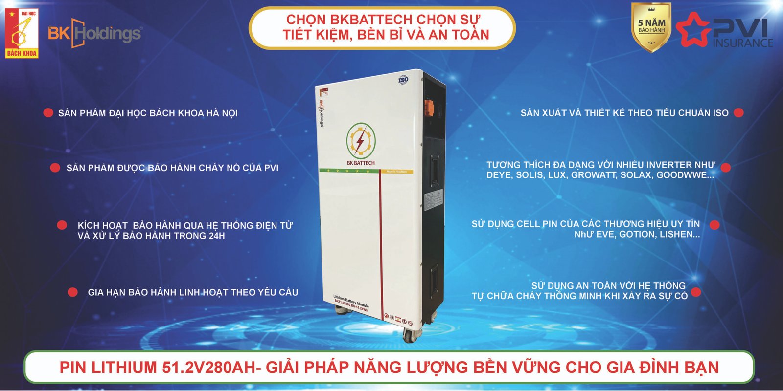 BK BATTECH 51.2V330AH - Ảnh 3